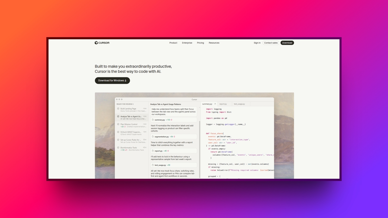 Cursor AI official website