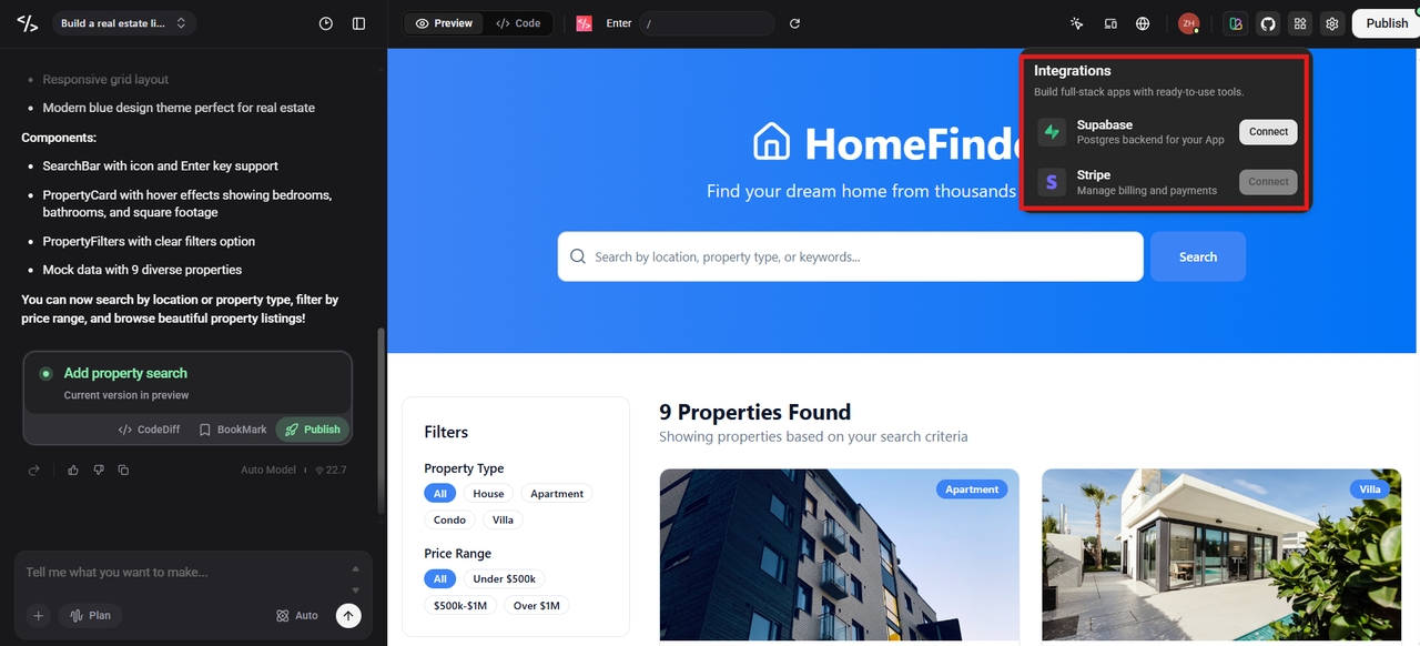 Add integrations
