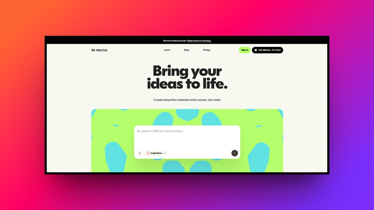 Mocha AI's official website