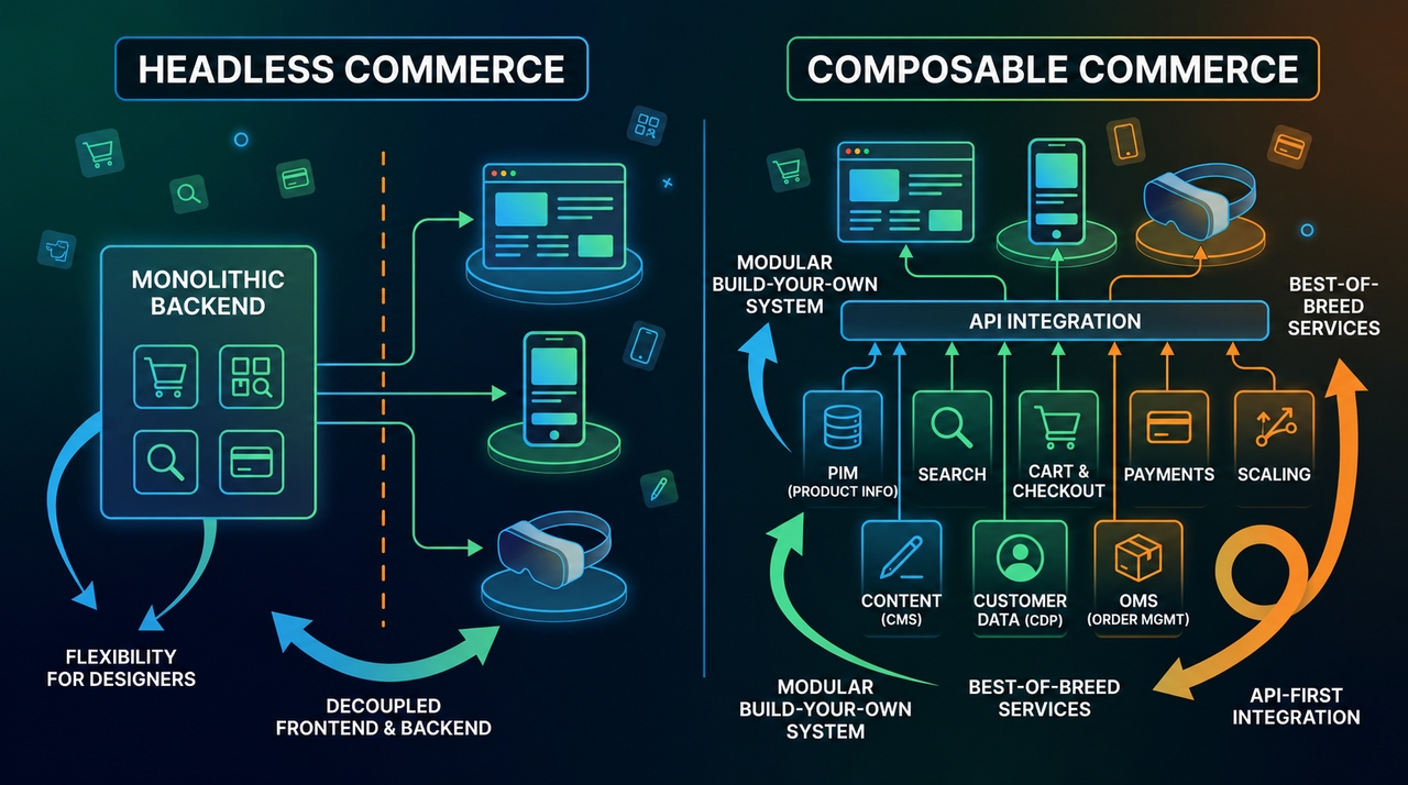 Headless vs composable commerce