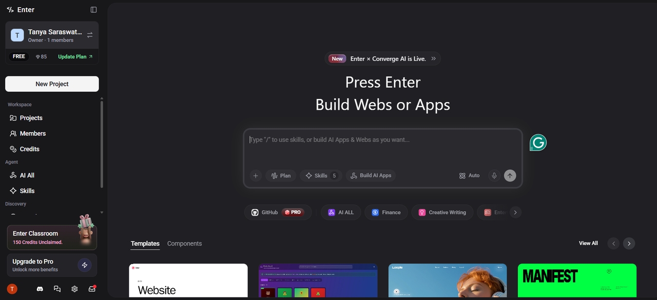 Enter Pro