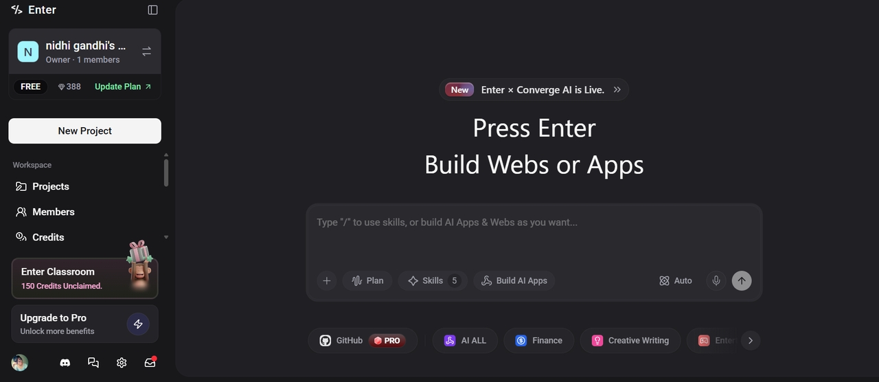 Enter Pro