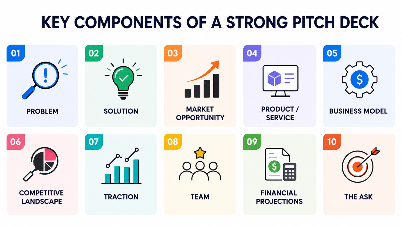 Components of pitch deck