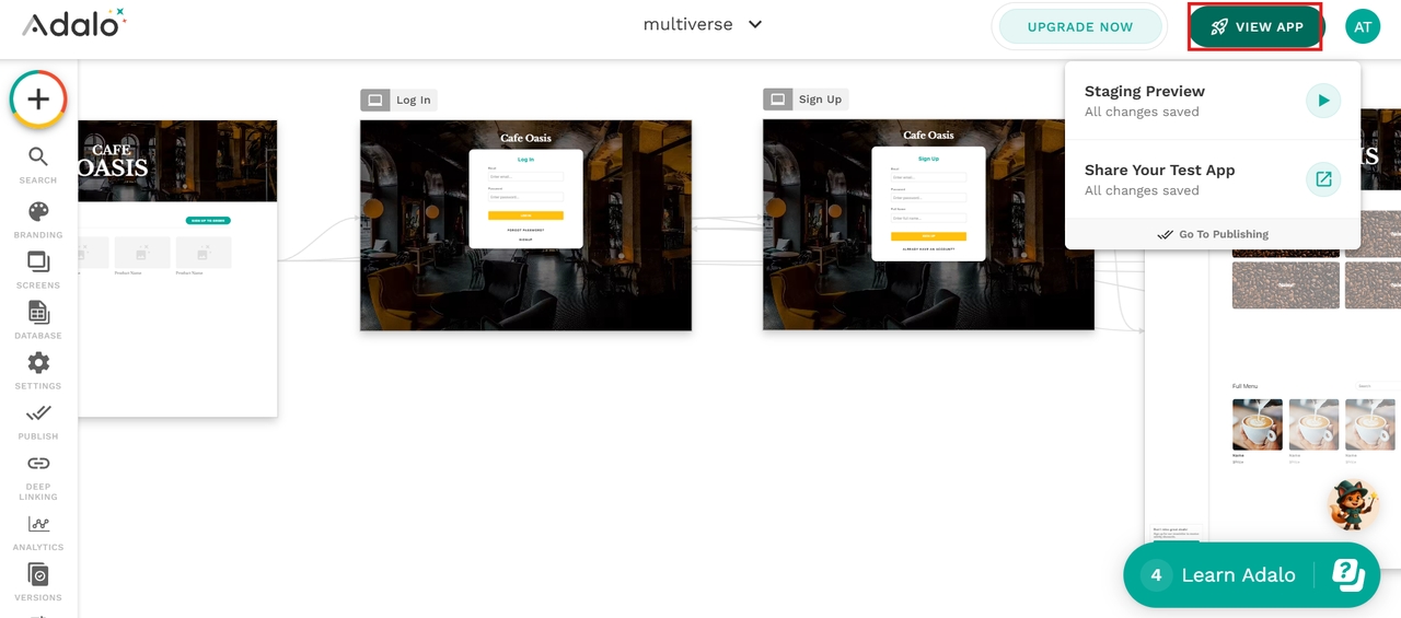 Publish the app
