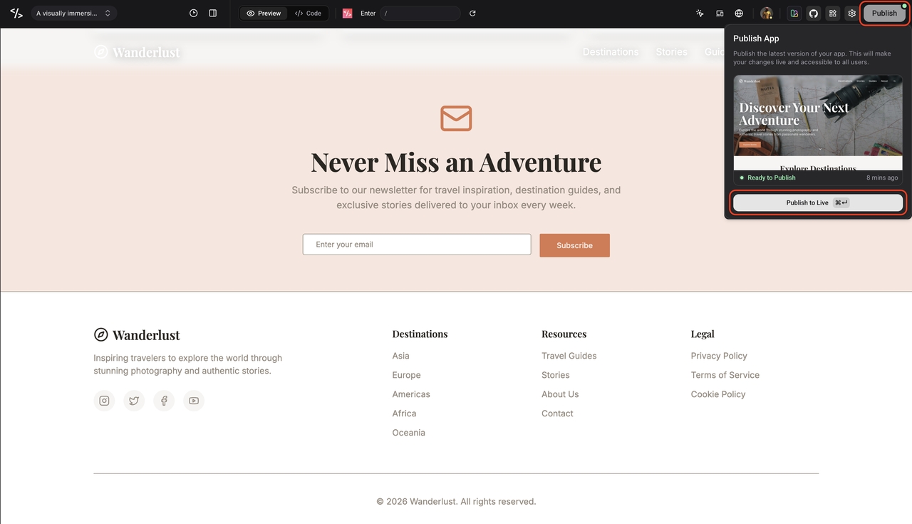 Review and Publish