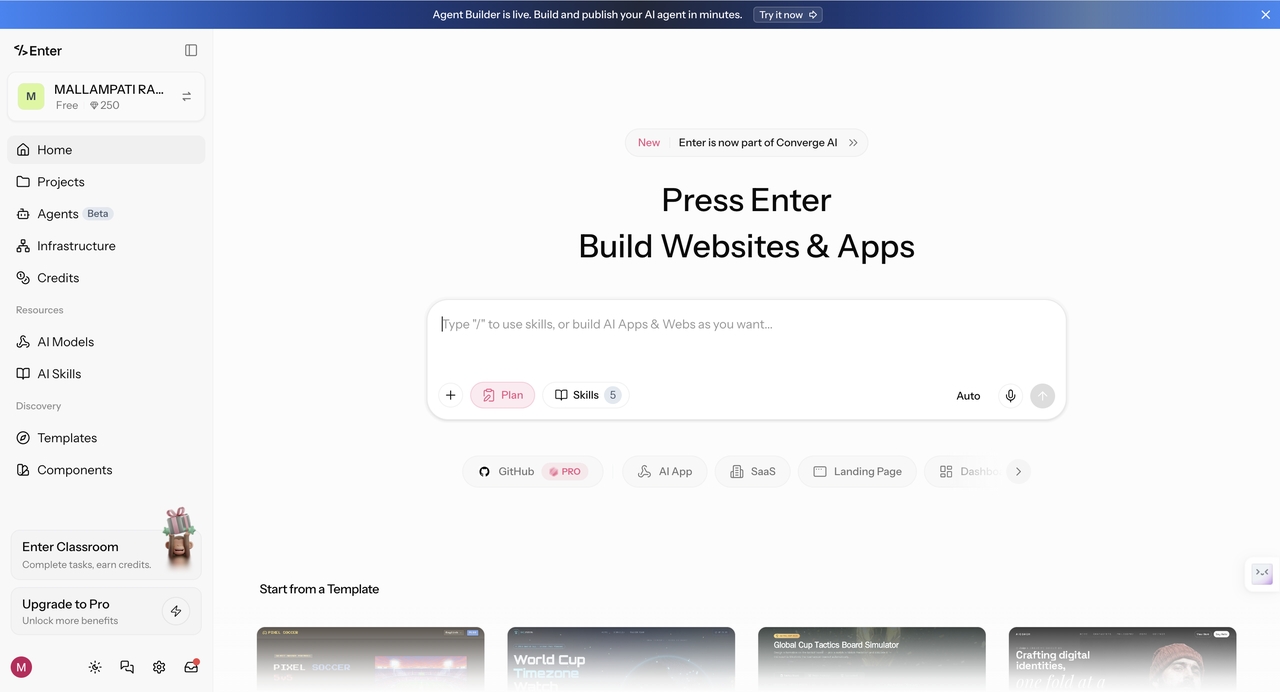 Enter Pro