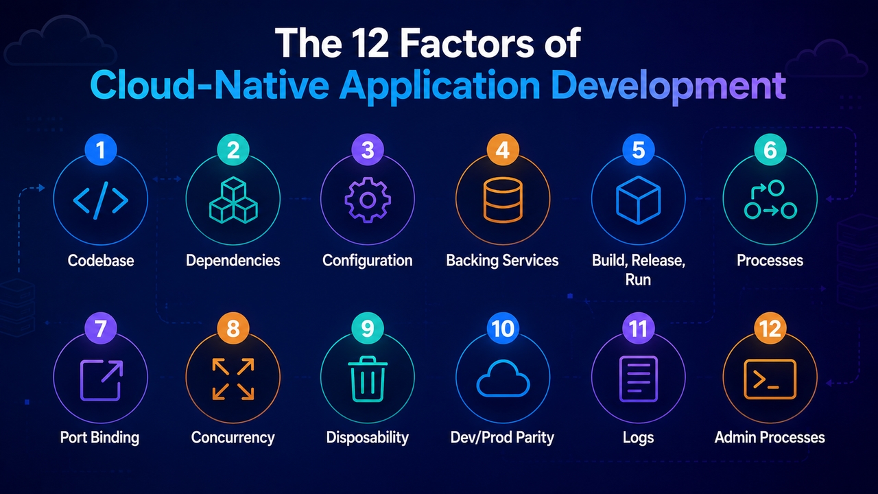 12 factors of cloud-native application development