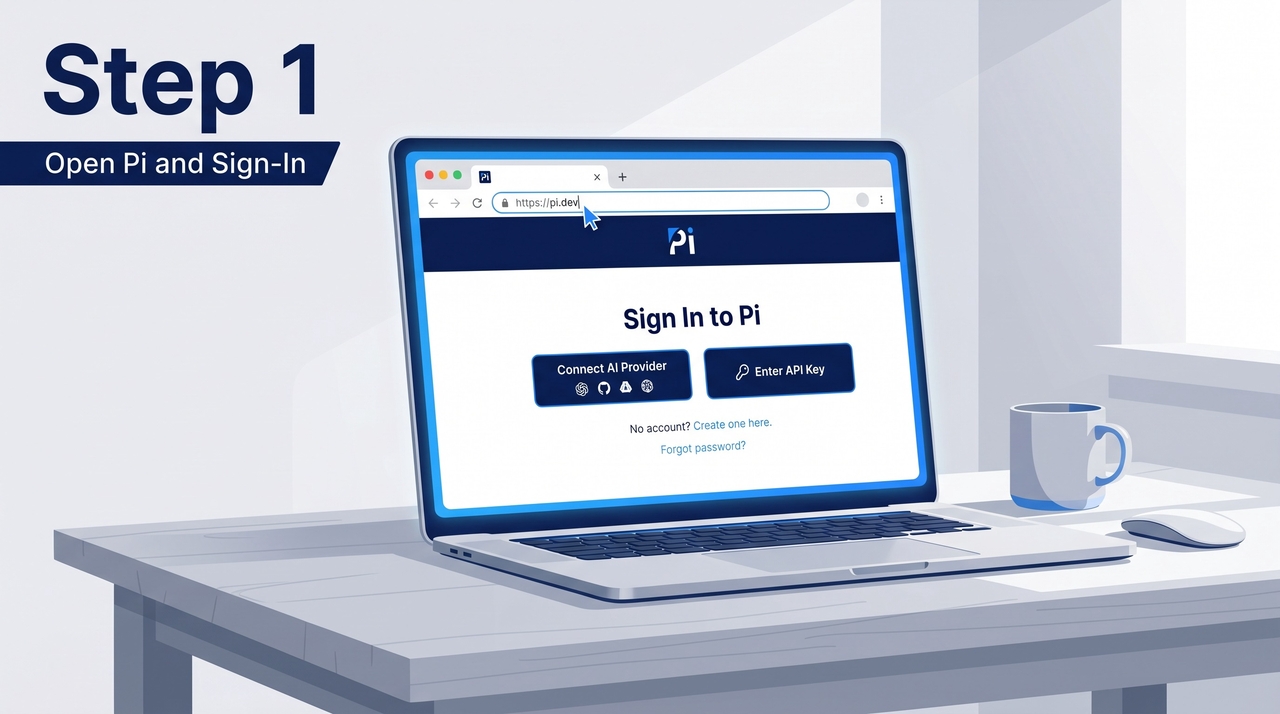 Download & launch Pi.dev