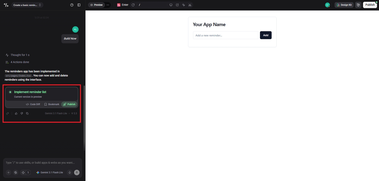 Publish your website or app