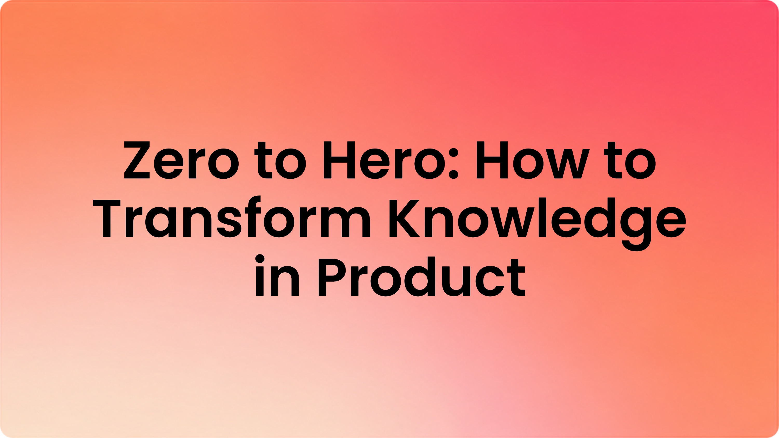 Zero to Hero: Why Your Domain Knowledge Is Now a Product