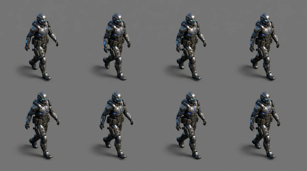 Design unique sprite characters with AI