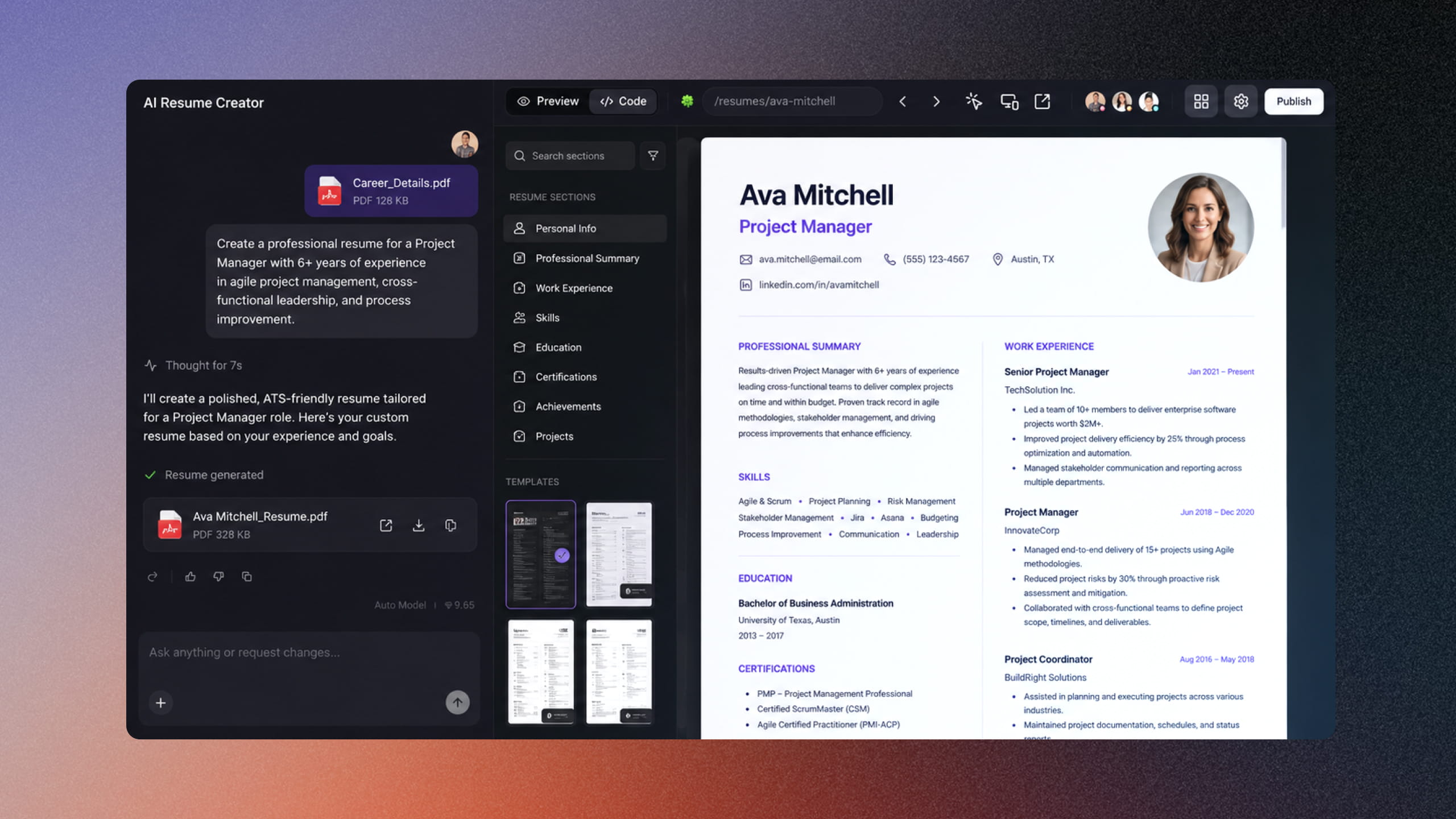 AI Resume Creator: Build Job-Winning Resumes Instantly
