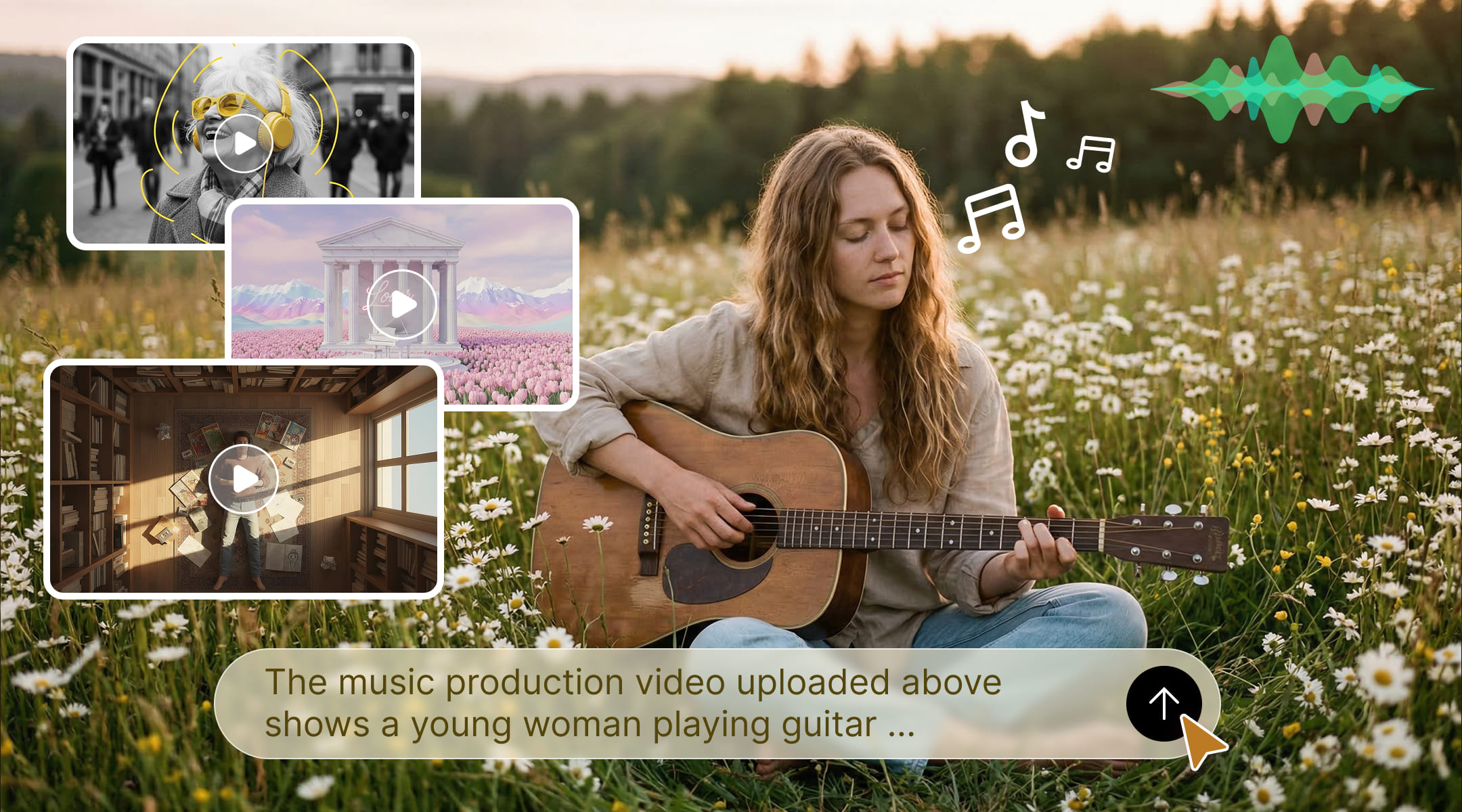 Generador de música con IA Suno v5 para voces, letras y audio de estudio