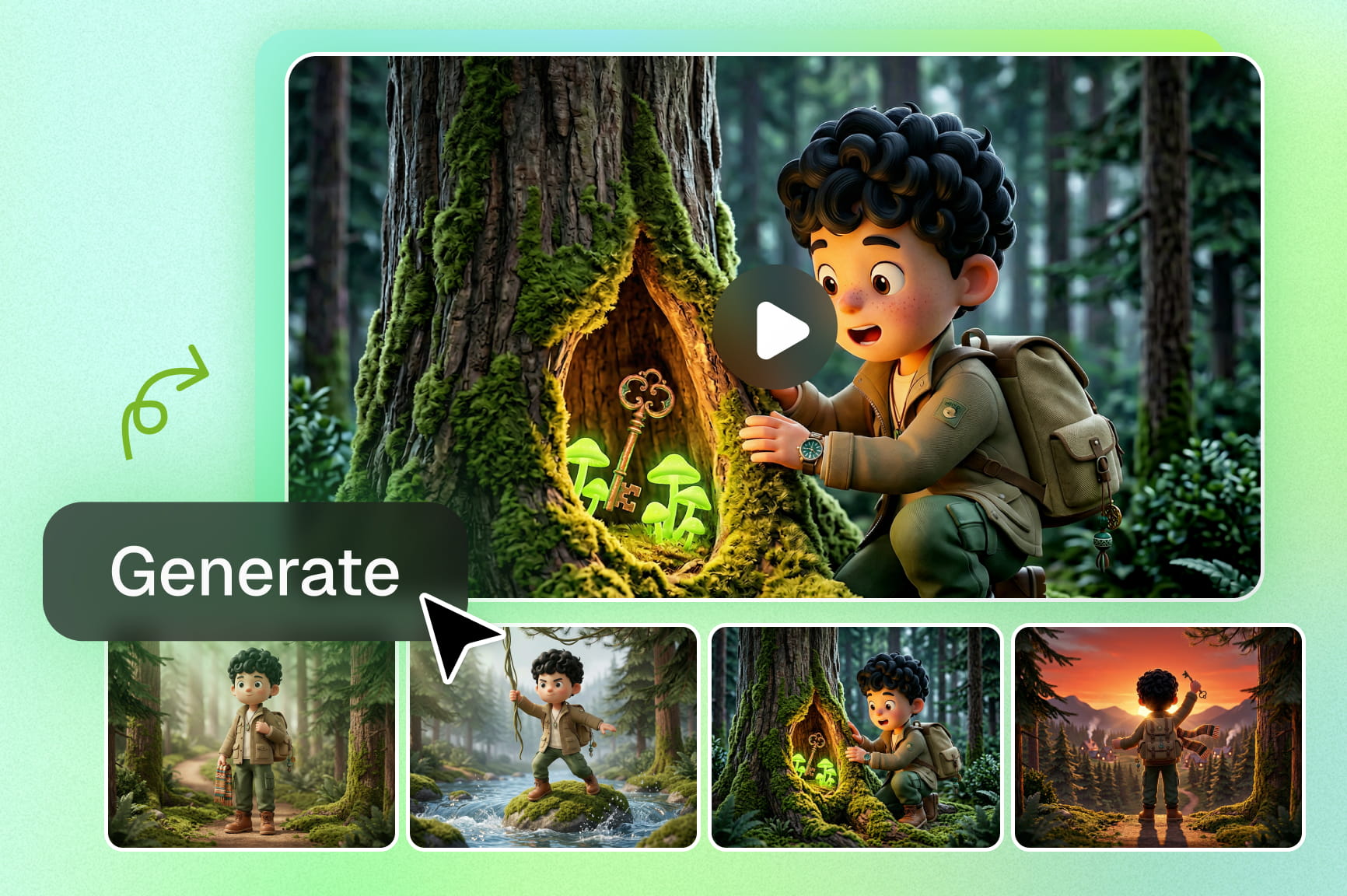 AI Cartoon Video Maker Online: Generate 3D Videos