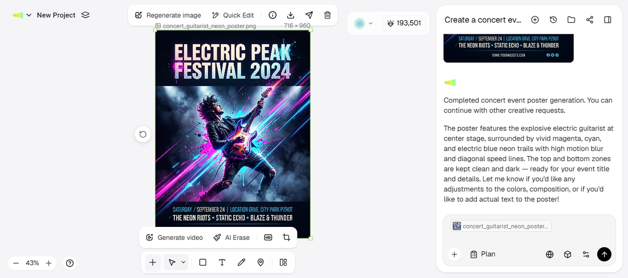 Generador de diseño gráfico de IA | Crea diseños profesionales