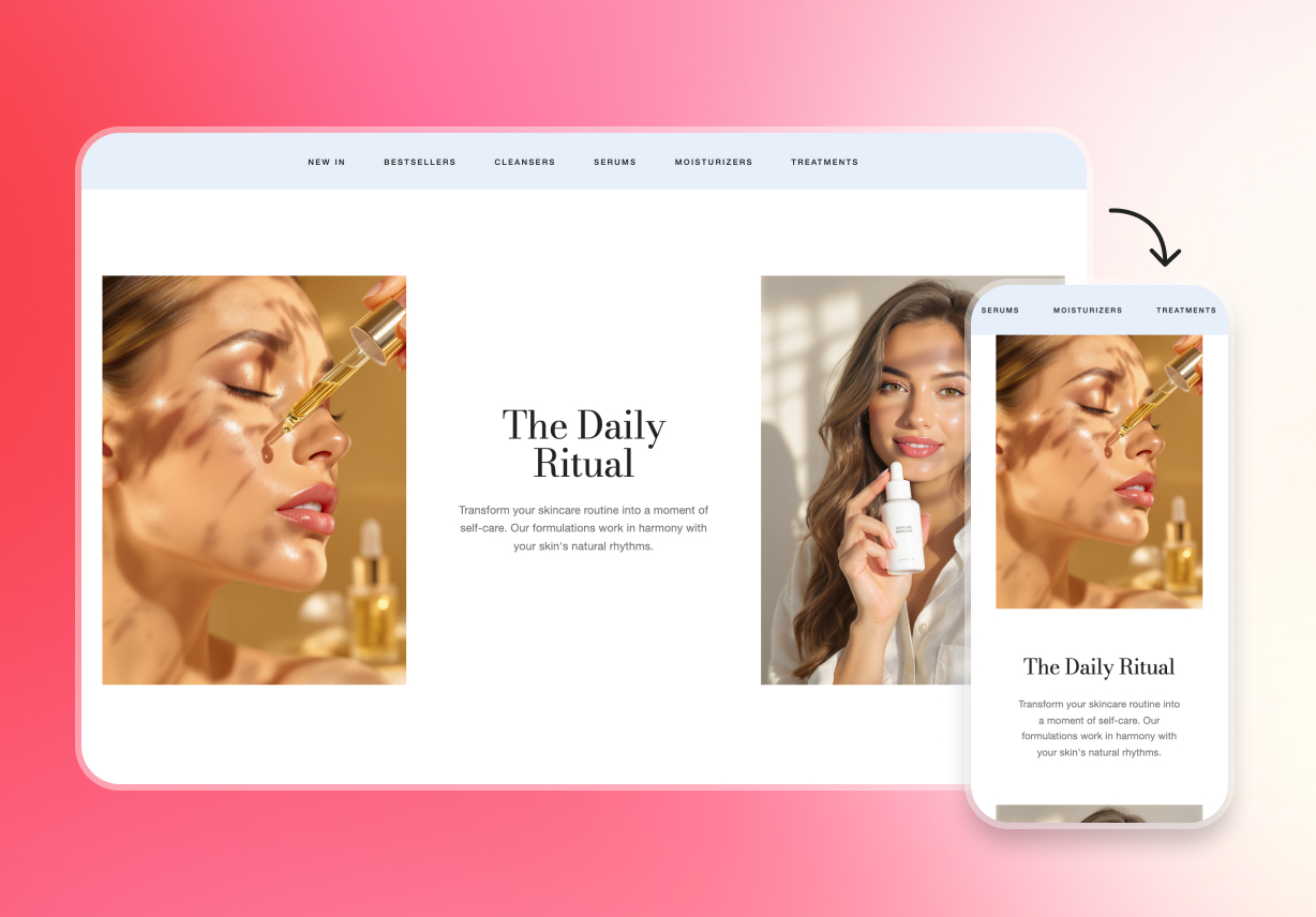 Design mobile ready storefronts easily 