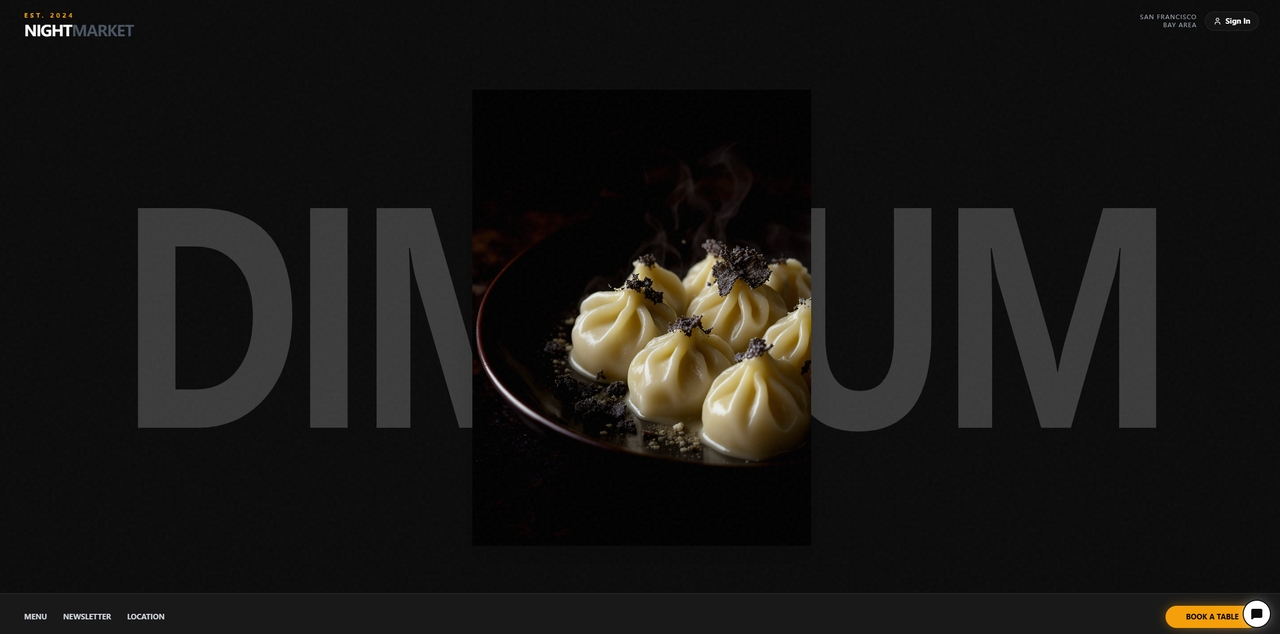 Restaurant website template