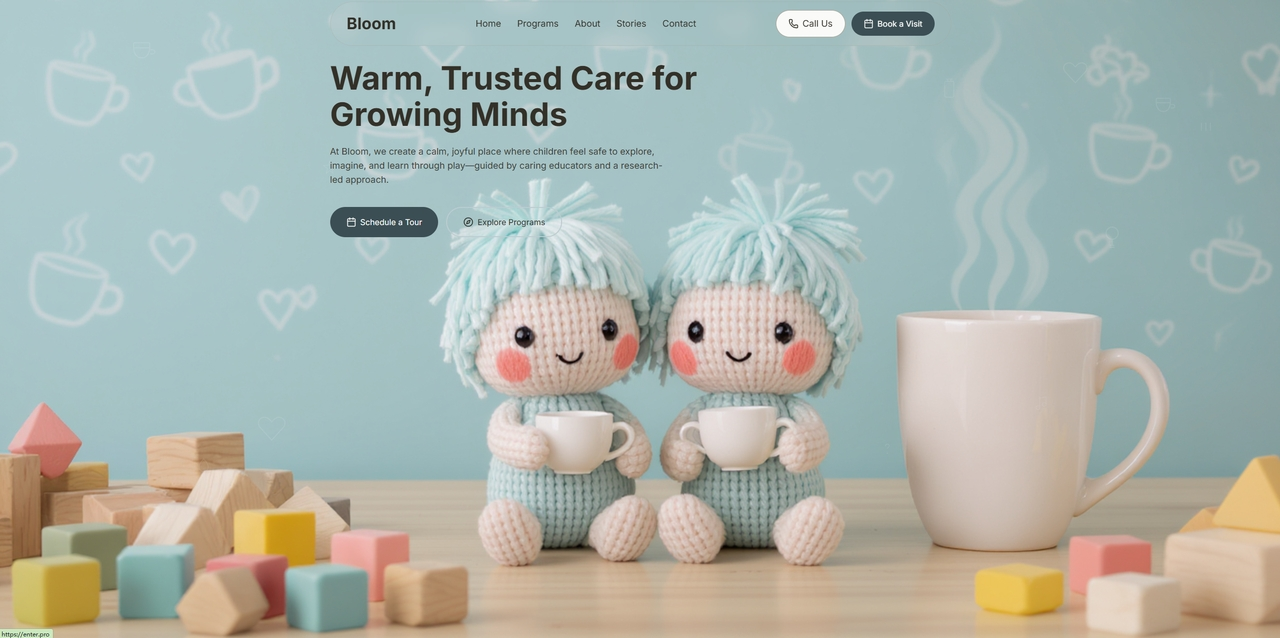 Toy website template