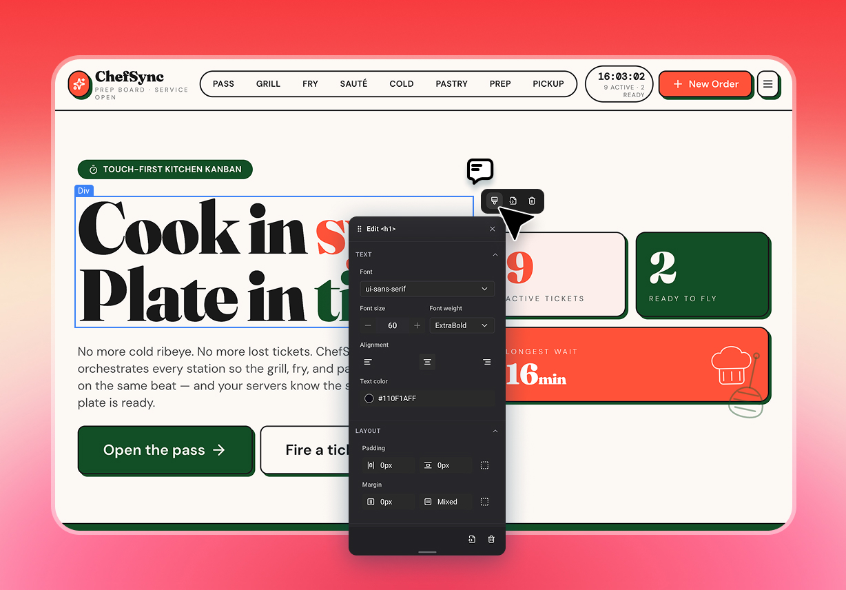 3. Refine Workspaces Through Real-Time Visual Editing
