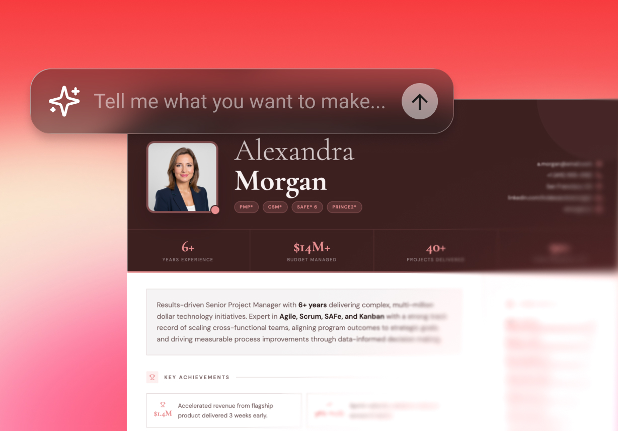 1. Generate Tailored Resumes in Seconds