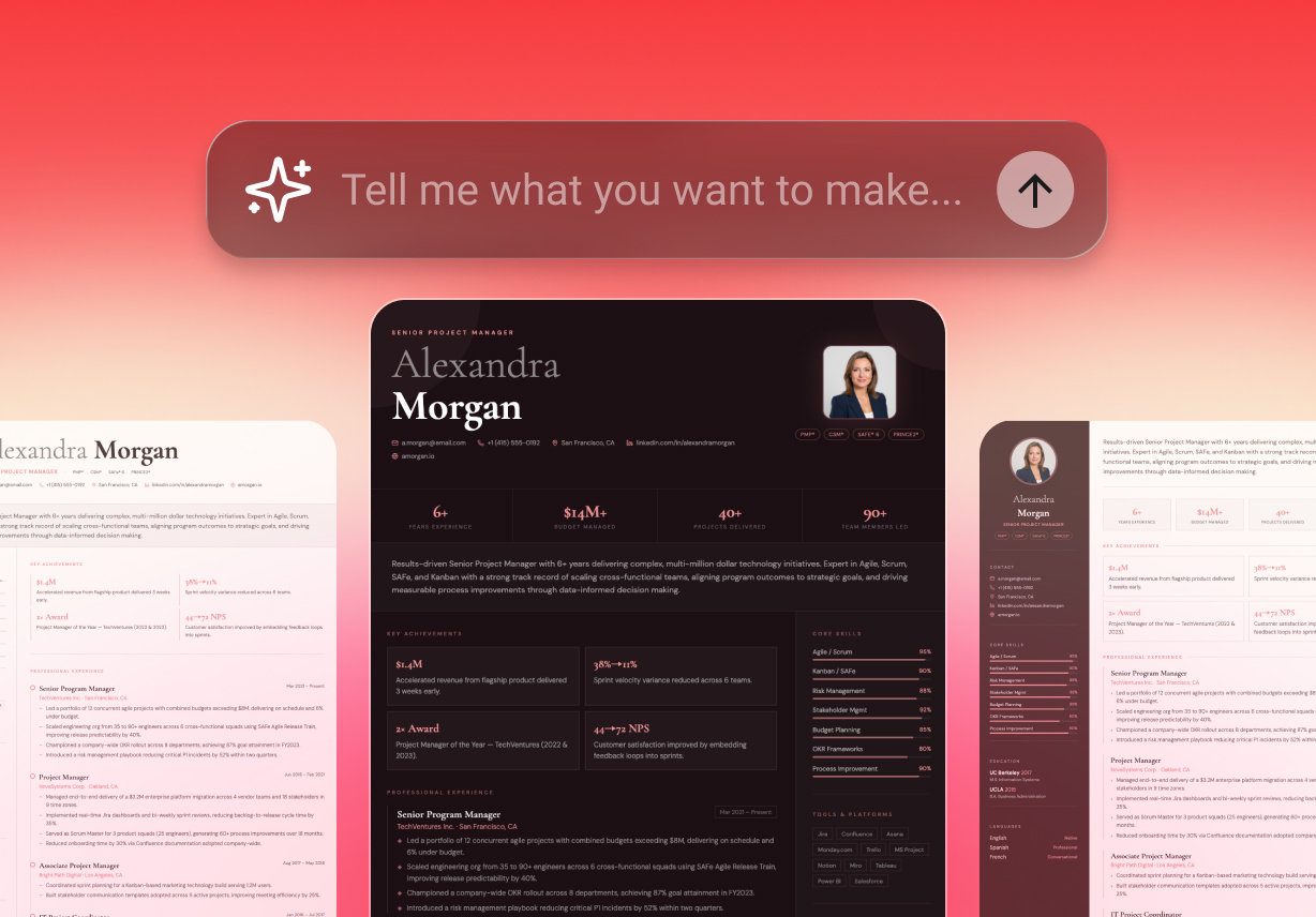 Generate Multiple Resume Versions