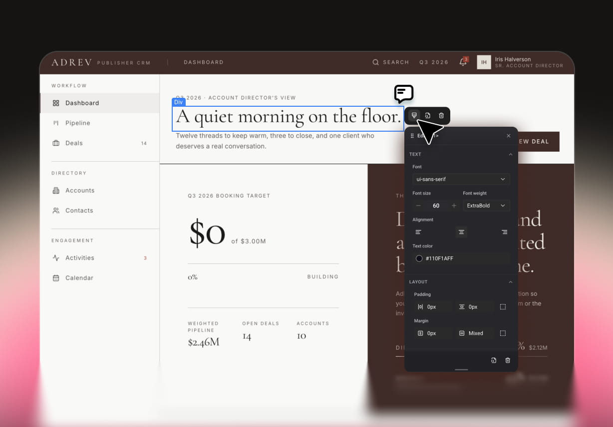 3. Customize Your CRM System Visually