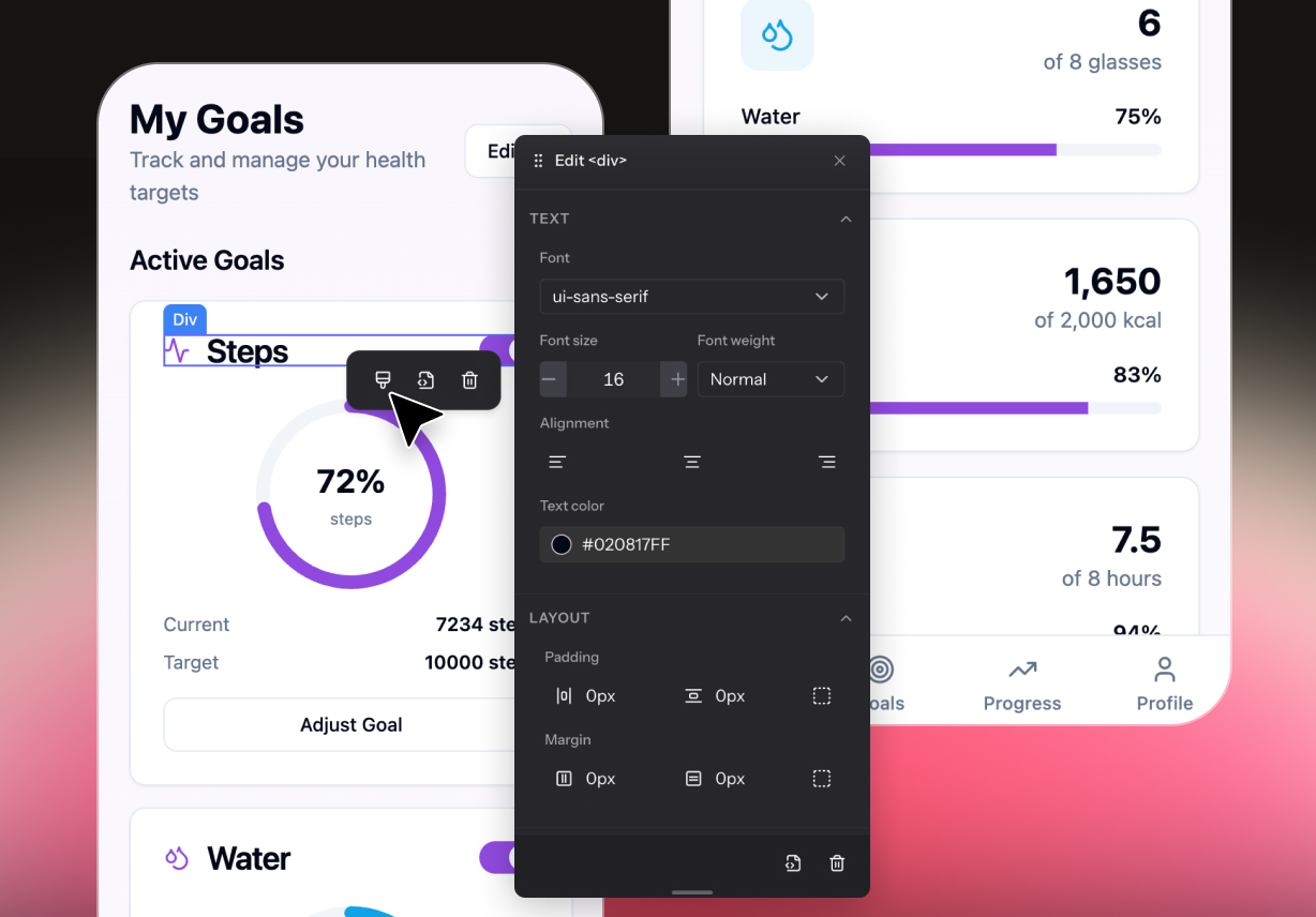 Built-In Visual Editor to Save 10x Time
