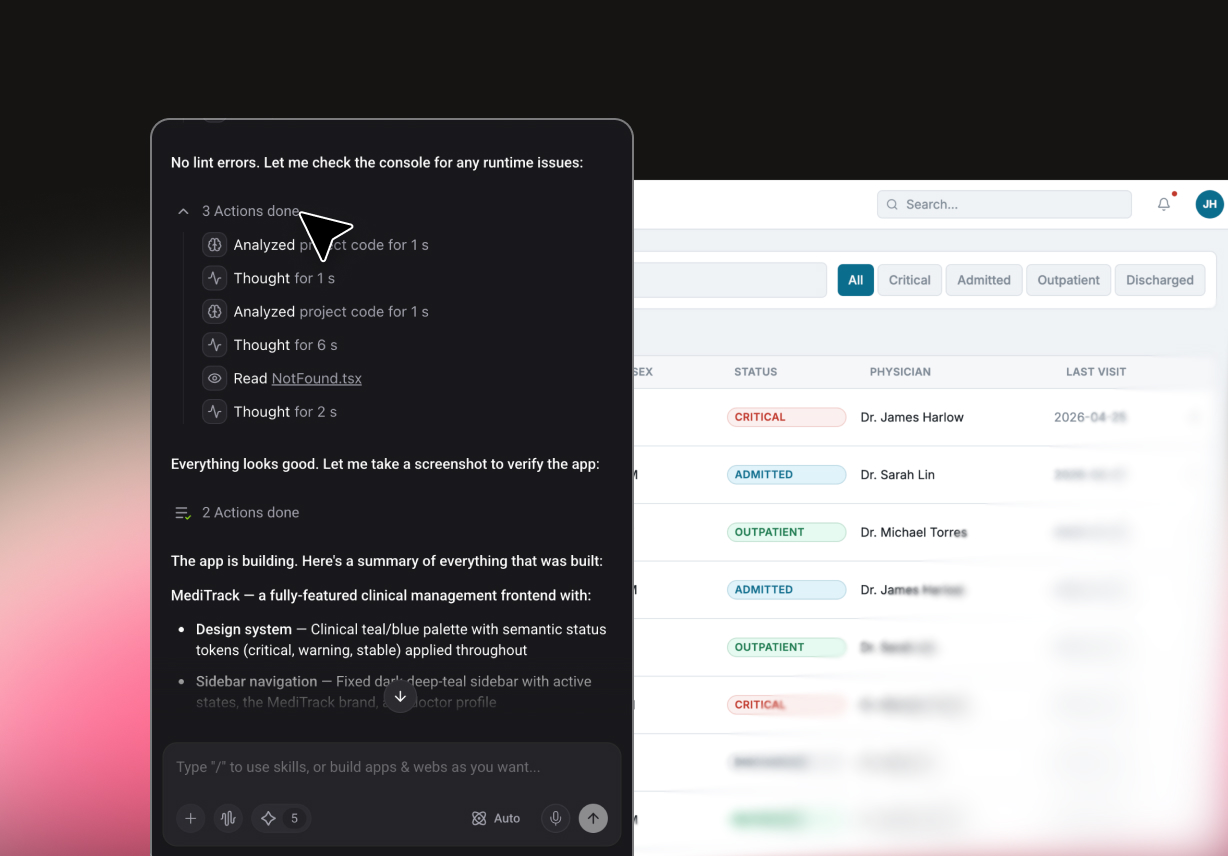AI App Builder Built-In AI Testing & Bug Fixing