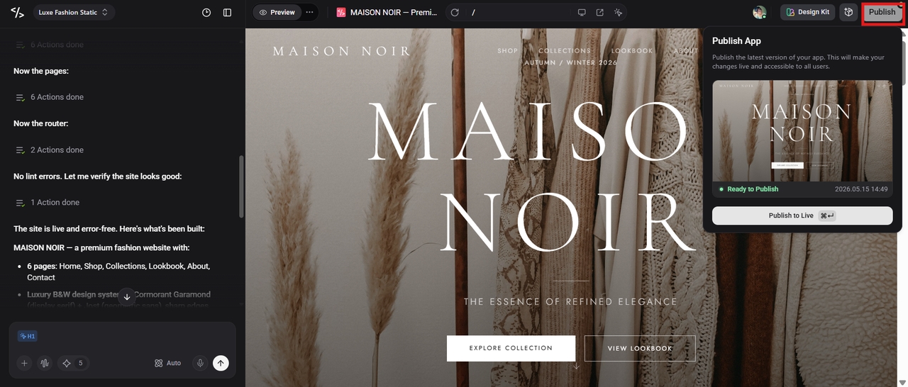 3. Refine, Test, and Publish