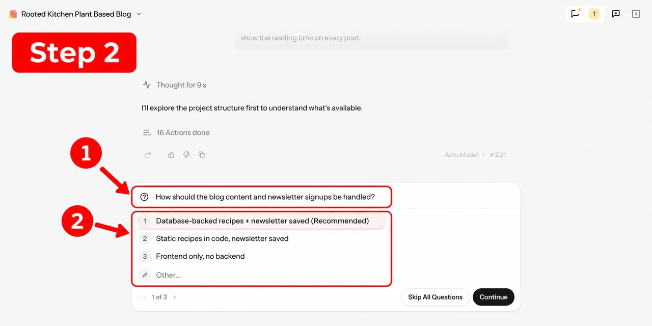 Answer Follow-Up Questions to Refine Your Requirements