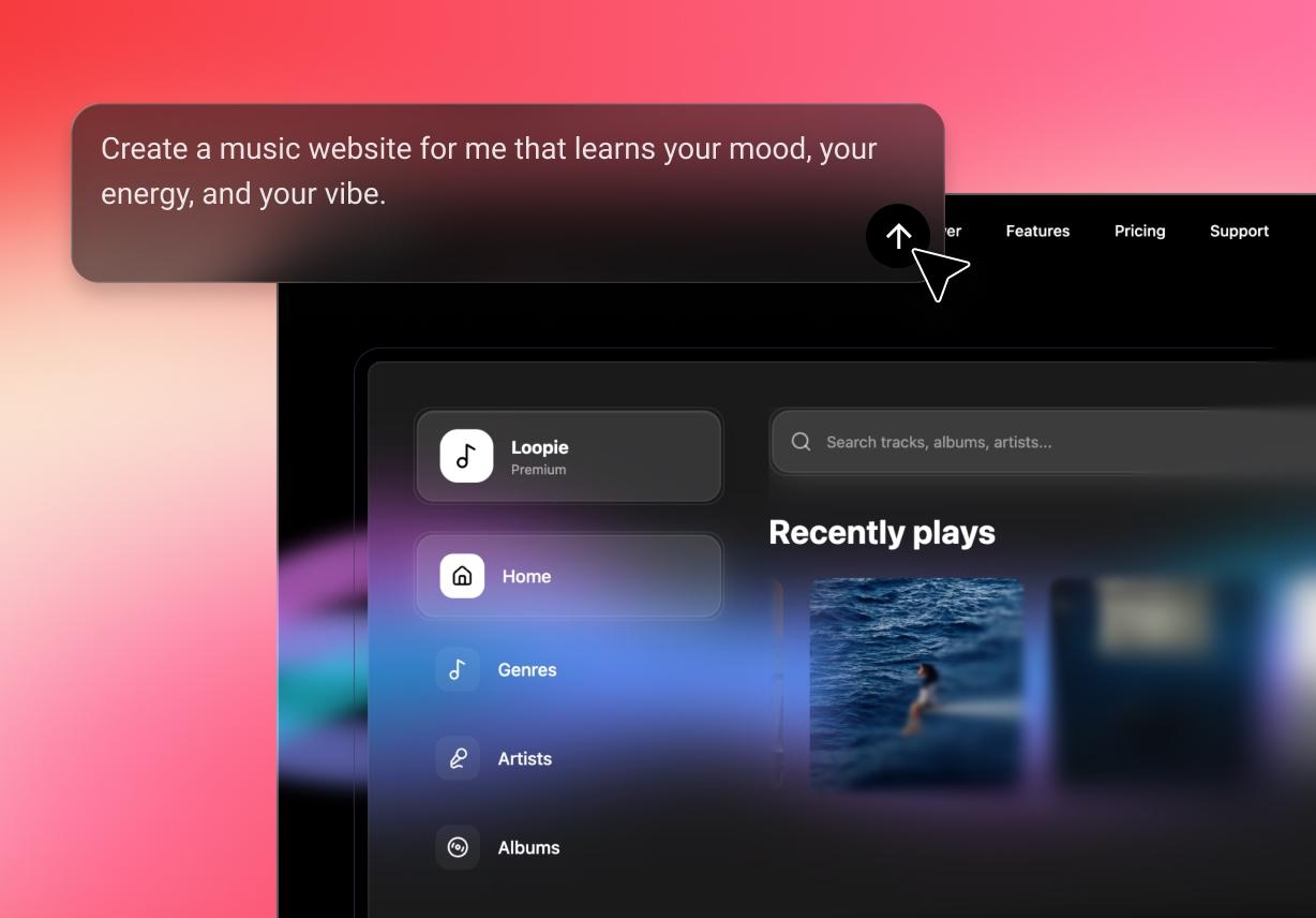 Instant AI Website Generation