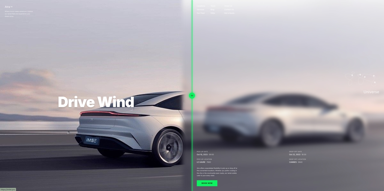 Automatives website template