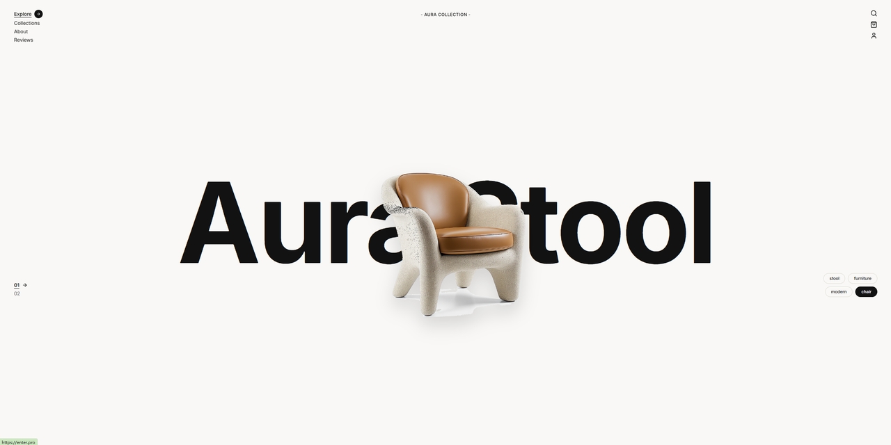 Furniture website template