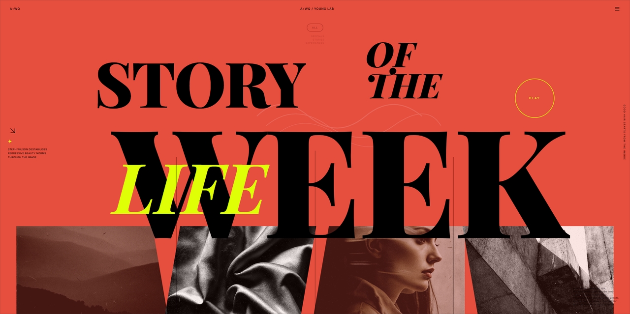 Fashion story website template