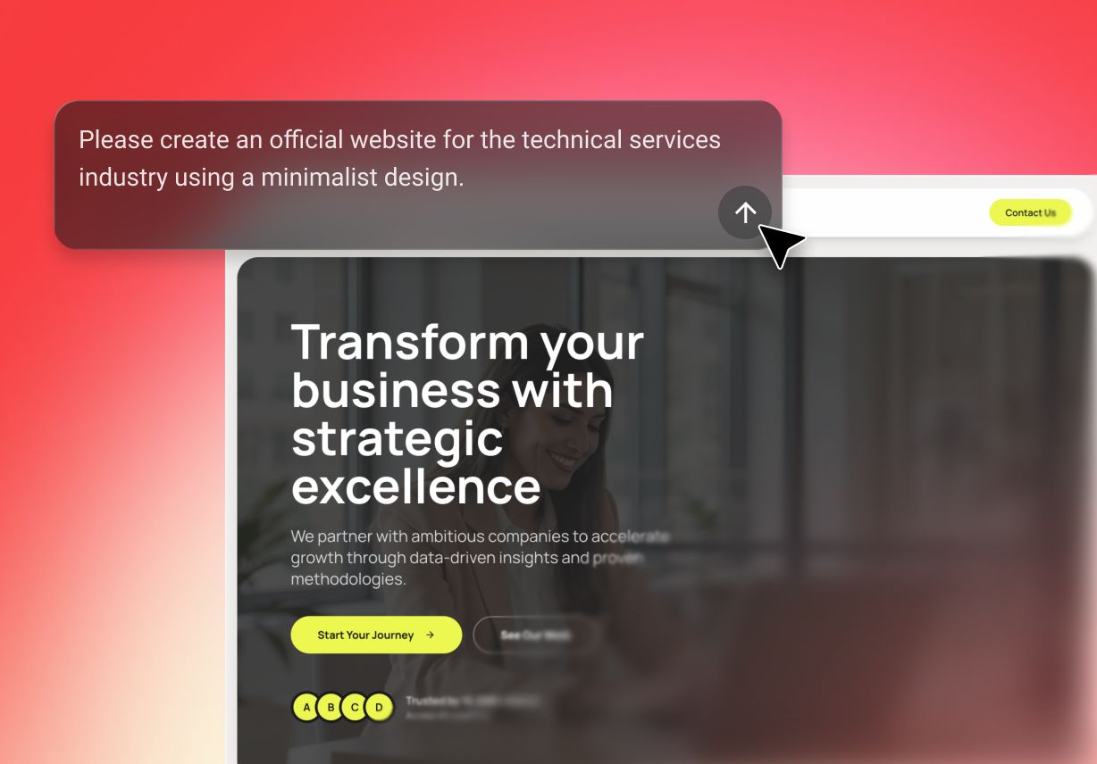 Build landing pages with AI