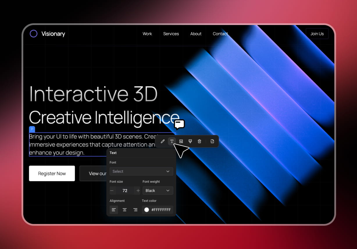 4. Click to Edit Your App Visually