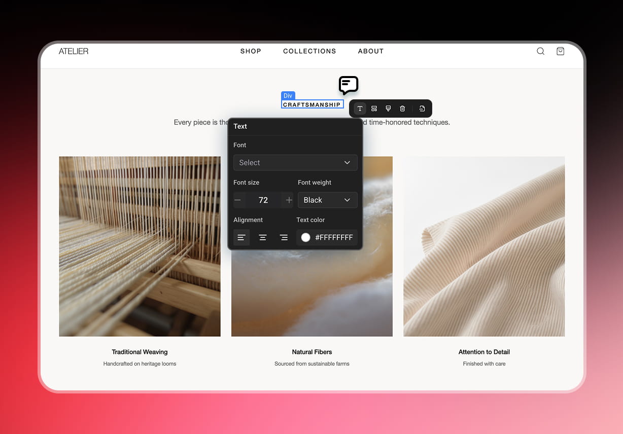 Tweak Elements with the Visual Editor