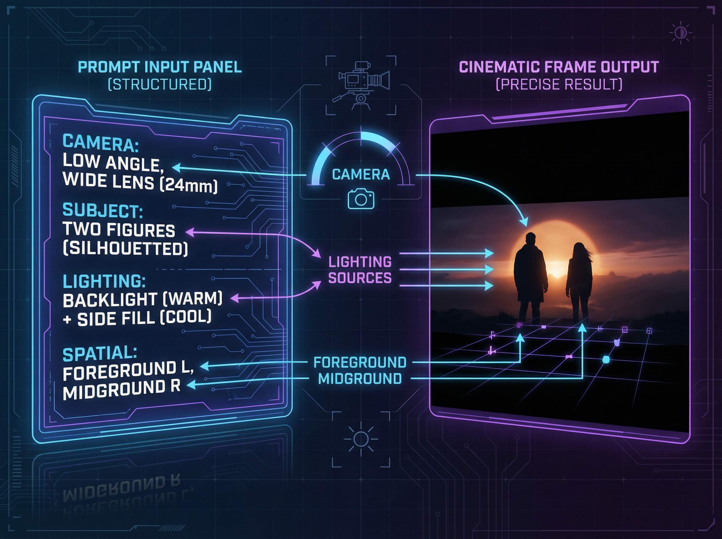 Strong prompt scene control