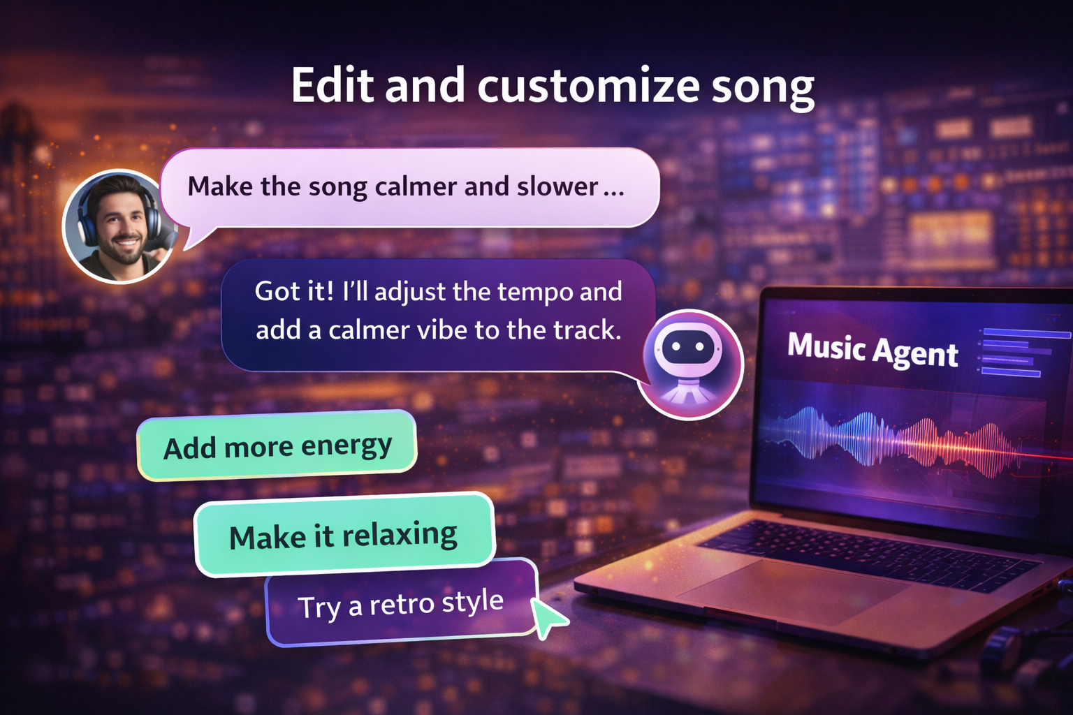 Edit and customize song