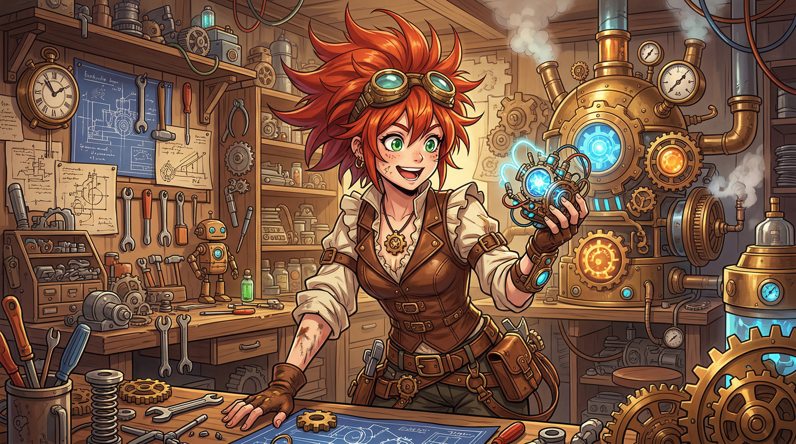 Quirky Anime Inventor