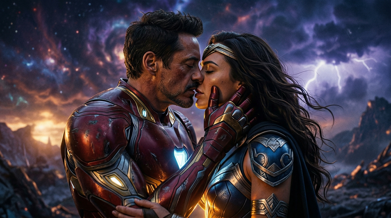 Visualize iconic movie crossovers and AU scenarios