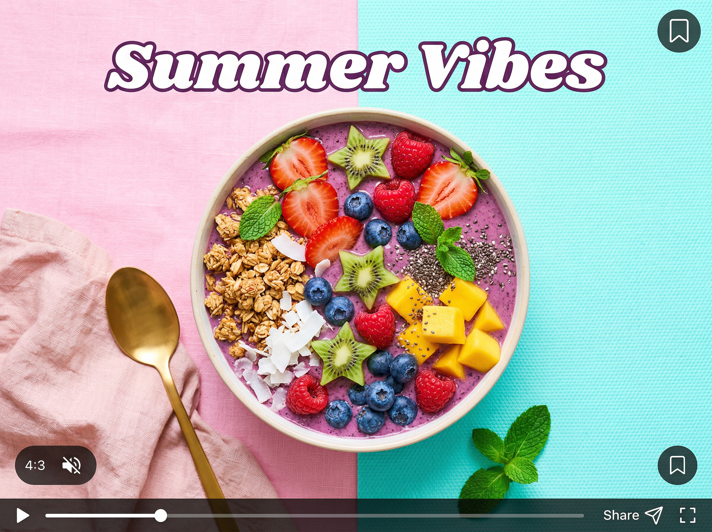 Social media slideshow video