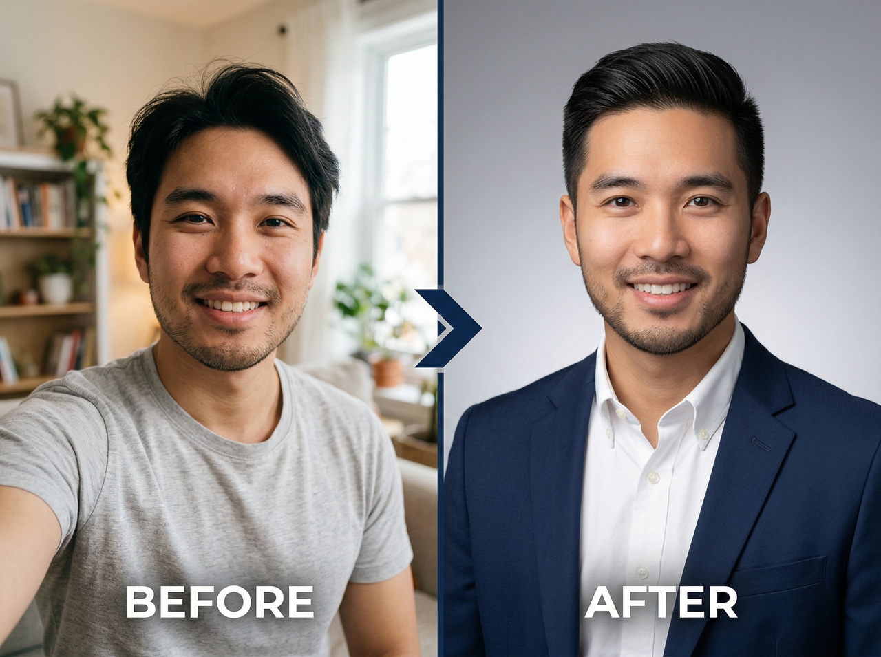 Turn this selfie into a LinkedIn profile picture