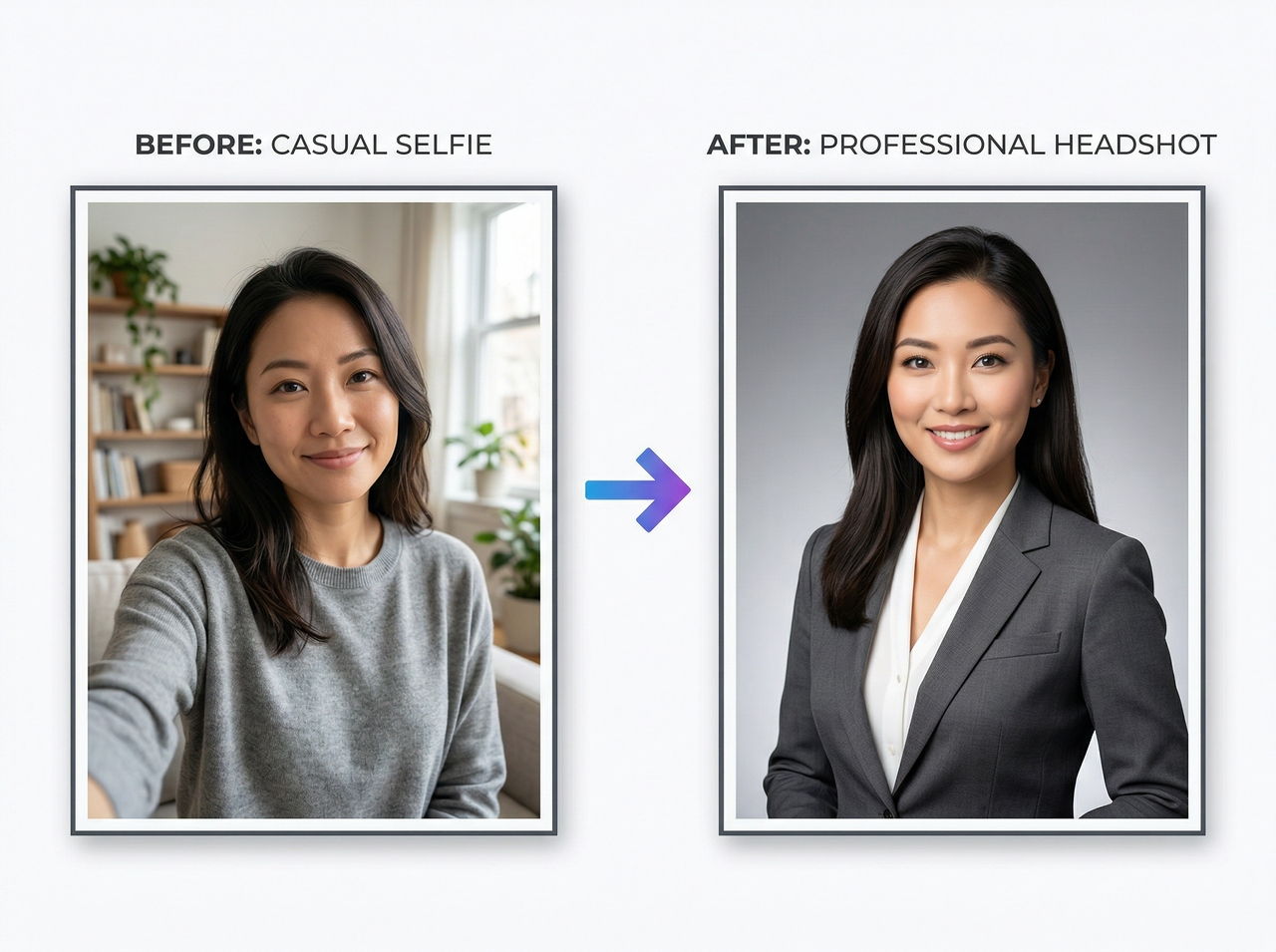 Create a LinkedIn profile picture from a simple photo