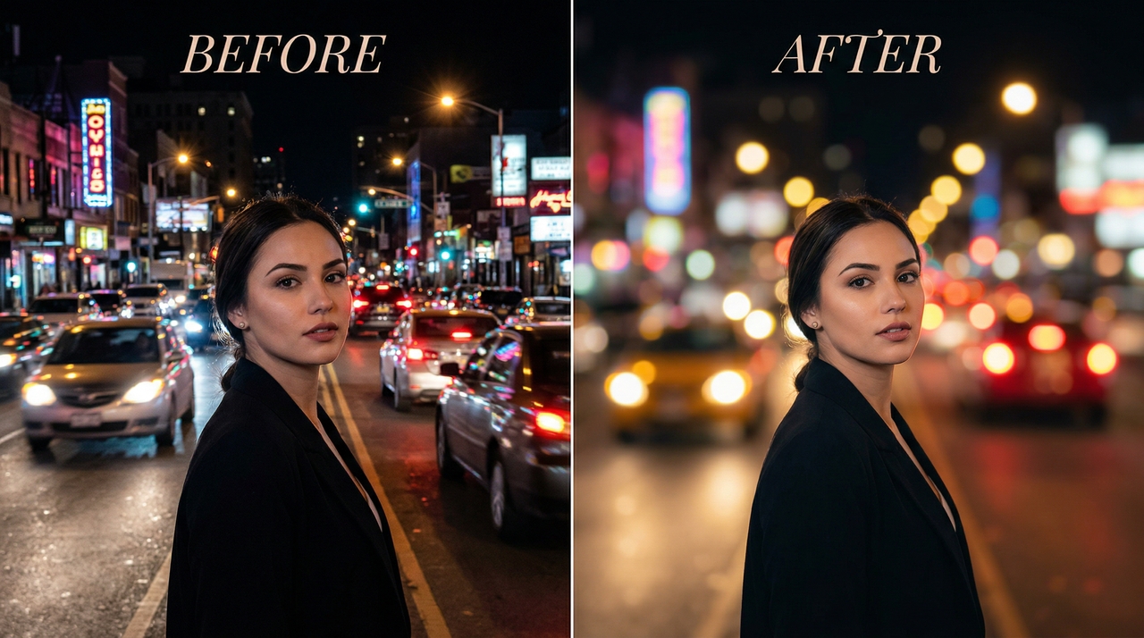 Full image blur for creative projects