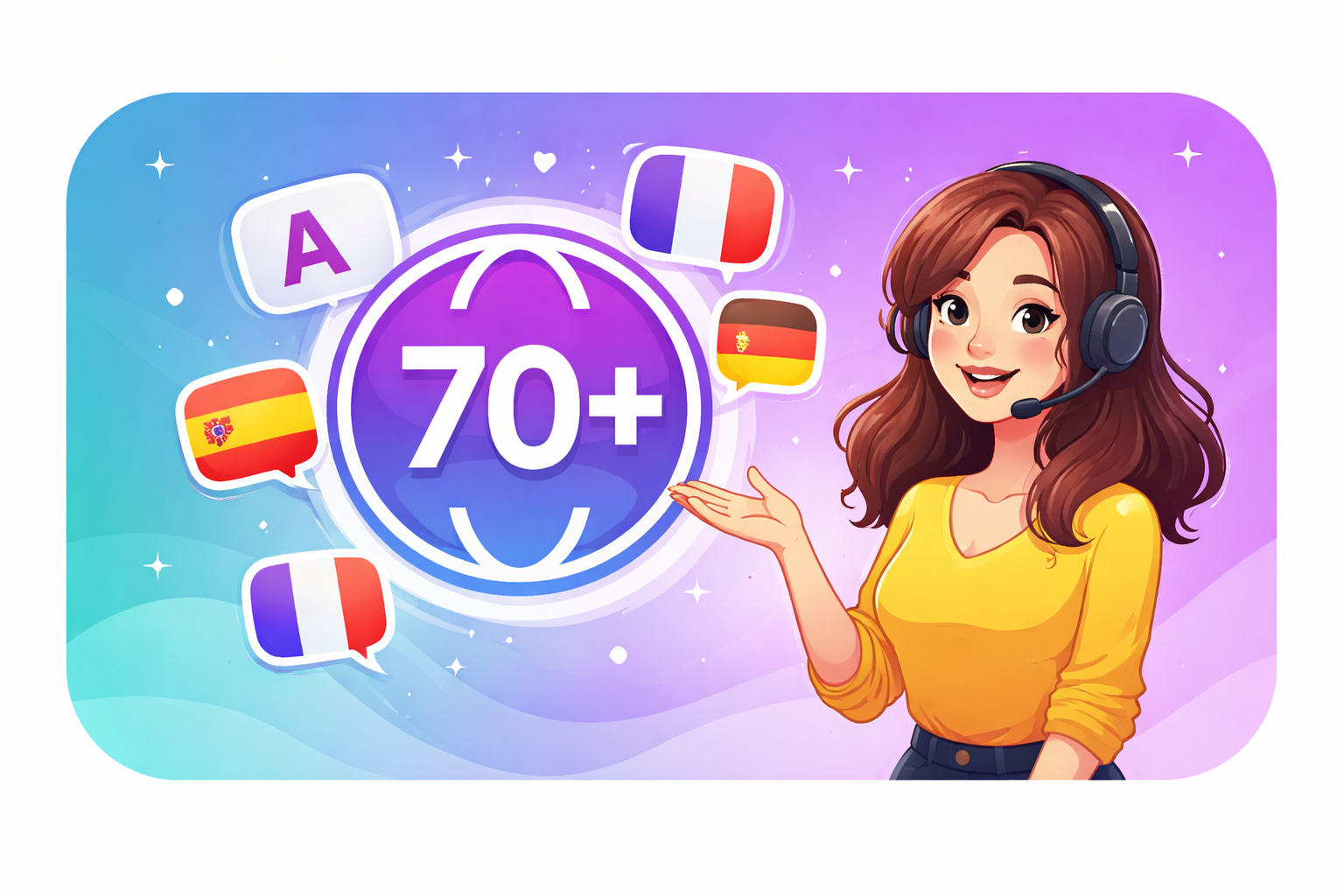 Multilingual AI voice generation support