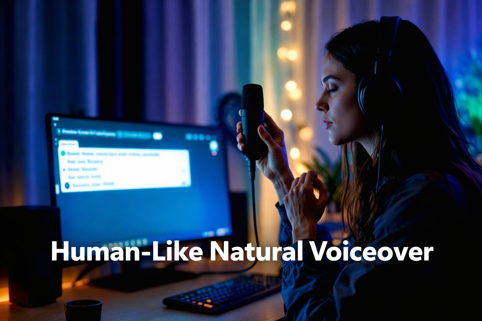 Generate human-like natural voiceovers