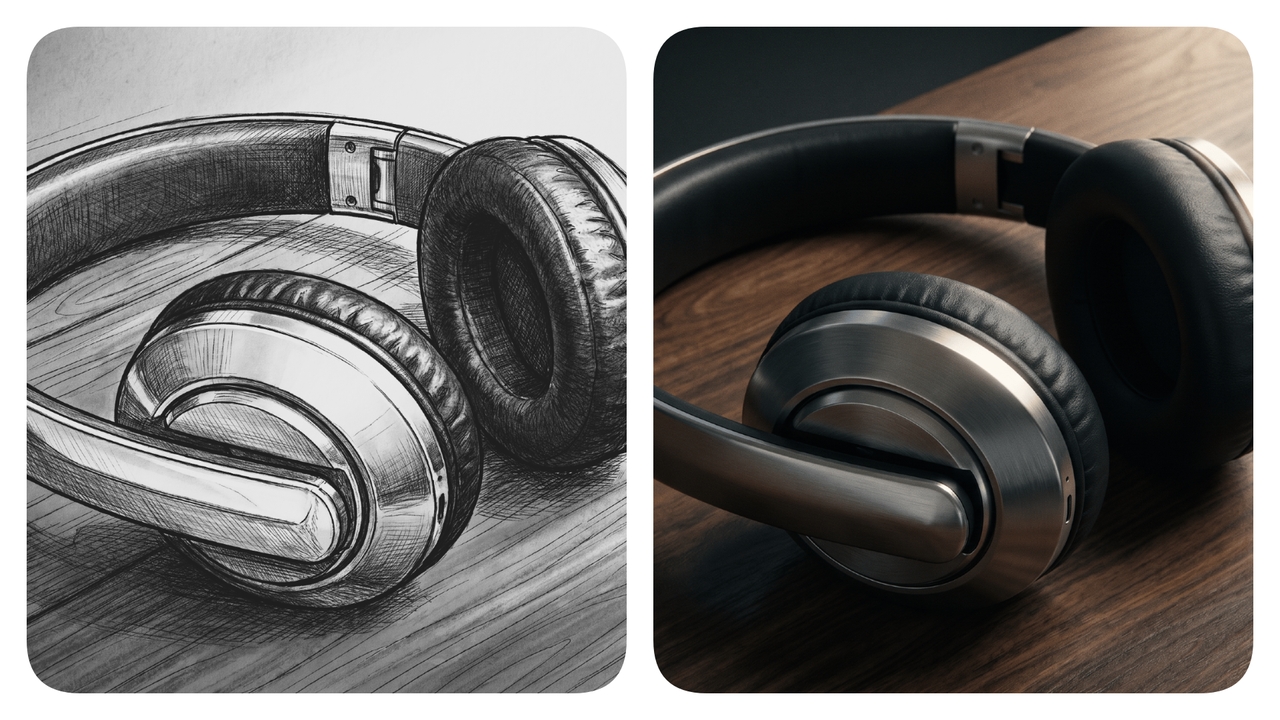 Lifelike industrial product design mockups 
