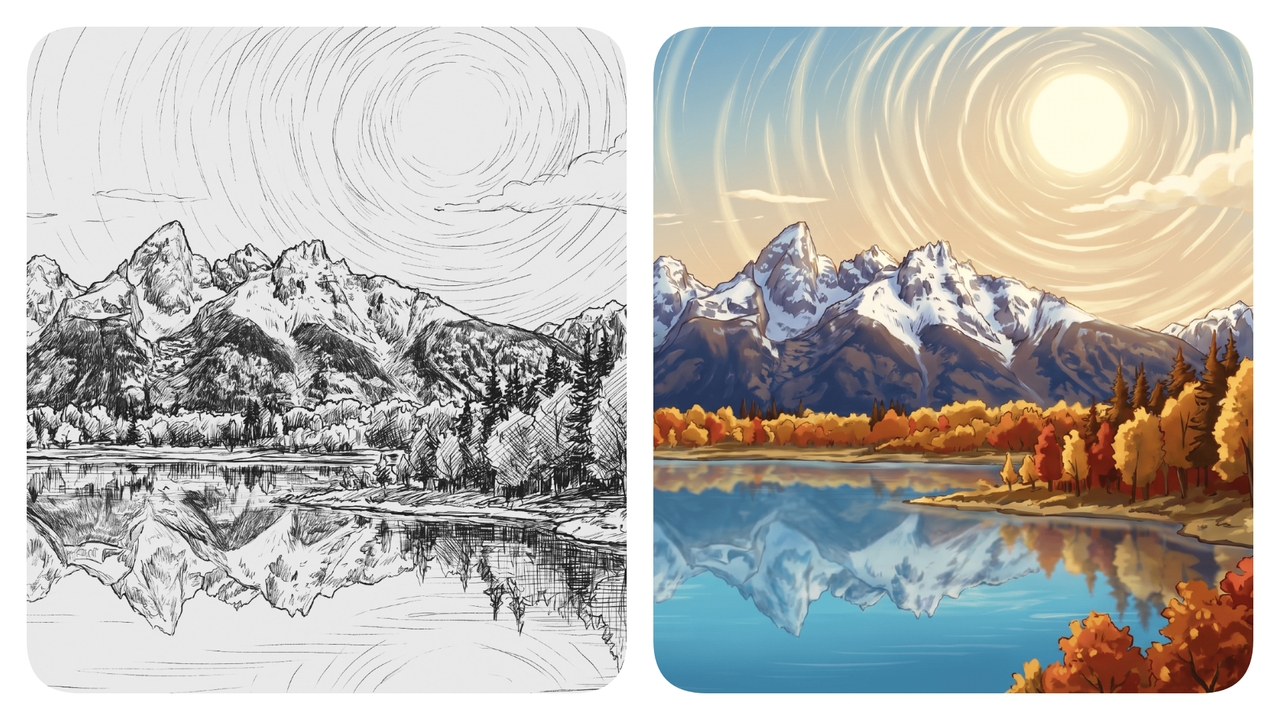 Beautiful landscape environment scenes