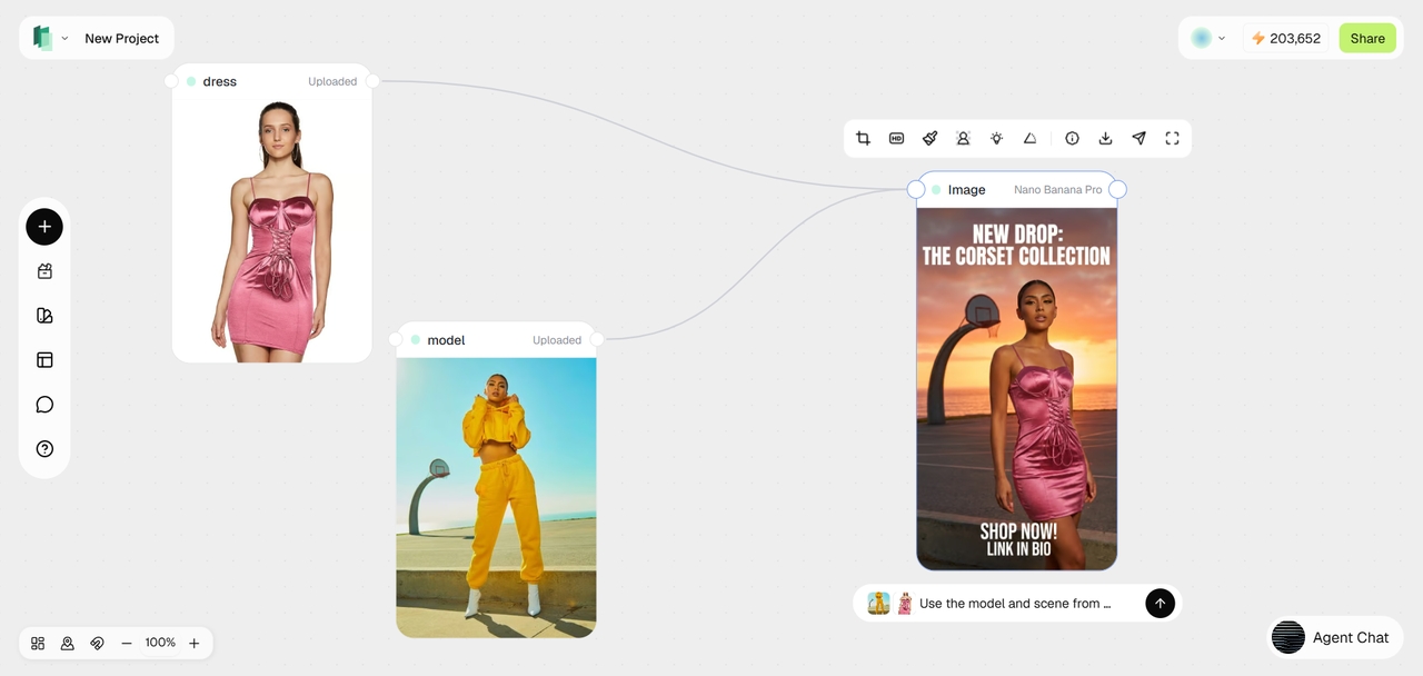 Finalize and export for sharing on Instagram